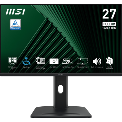 MSI MONITOR 27 LED IPS 16:9 FHD 1MS 100hz. PIVOT. VGA/HDMI. MULTIMEDIALE