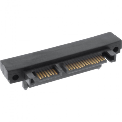 InLine Adattatore SATA 22pin (7?) maschio a SATA 22pin (7?) femmina con anglo 90?