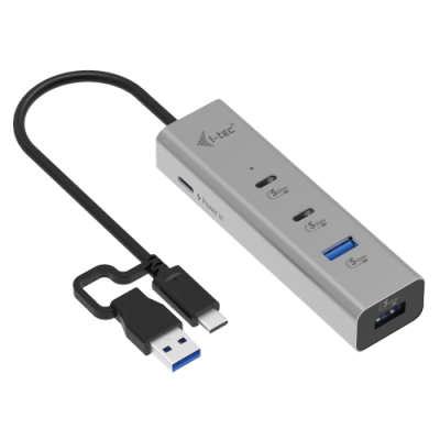 I-TEC HUB RICARICA UNIVERSALE. METALLO. 2X USB-C. 2X USB-A PORT. PD 85W