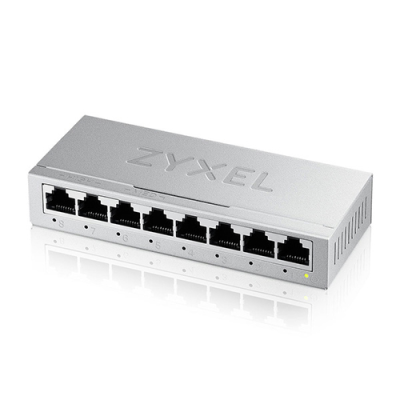 ZYXEL SWITCH UNMANAGED GS-108B V5 . 8 PORTE GIGABIT. CHASSIS METALLO. DESKTOP