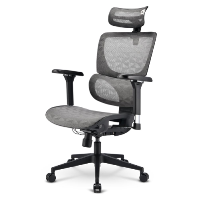 SHARKOON SEDIA OFFICE FABRIC SEAT BASE 4D ARMREST 5 HEIGHTS ADJUSTABLE MAX WEIGHT CAPACITY 150KG