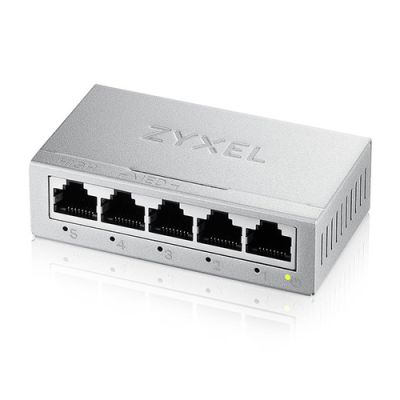 ZYXEL SWITCH UNMANAGED GS-105B V5 . 5 PORTE GIGABIT. CHASSIS METALLO. DESKTOP