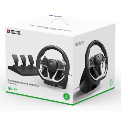 HORI XBX VOLANTE + PEDALIERA FORCE FEEDBACK RACING WHEEL DLX