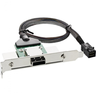 InLine Adattatore SAS HD su staffa PCI con foro Centronics50p con cavo. SFF-8088 (esterno) a SFF-8643 (interno). 0.5m