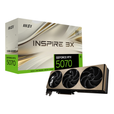VGA MSI GEFORCE RTX 5070 12G INSPIRE 3X OC