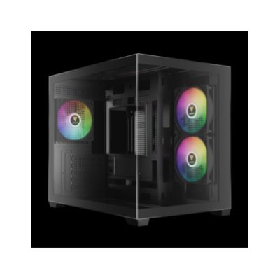 GAMDIAS CASE MICRO TOWER AURA GC10M ARGB 2*TG 3x120mm ARGB FILTRO MAGNETICO