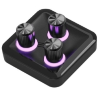 COOLER MASTER HUB 3XKNOB. MODULO ACCESSORIO MAGNETICO. 3 MANOPOLE ALTA PRECISIONE