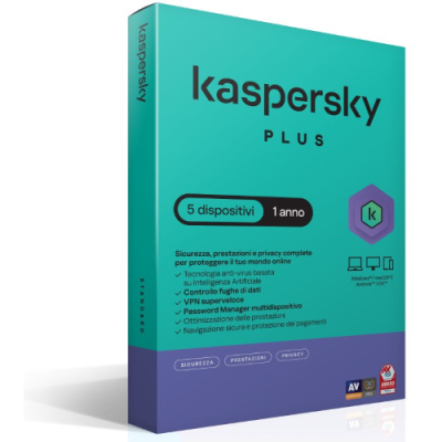 KASPERSKY PLUS 5DEV 1Y SUPERSLIMBOX IT