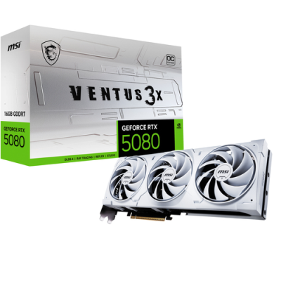VGA MSI GEFORCE RTX 5080 16G VENTUS 3X OC WHITE