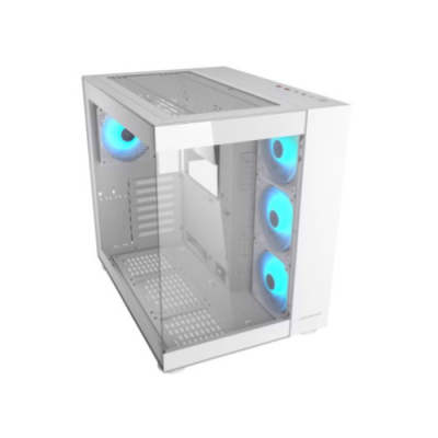 COUGAR CASE MID TOWER CUBE FV 150 RGB WHITE D.CHAMBER 3*120+120mm ARGB FAN
