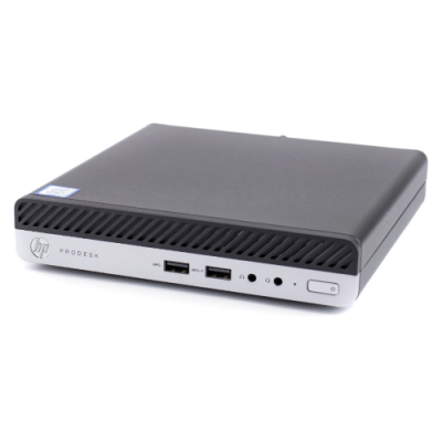 MINI PC RICONDIZIONATO HP PRODESK 400 G5 DM CORE I3-9100T RAM 8GB SSD 256GB WINDOWS 11 PRO GRADO A