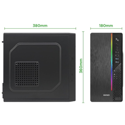 NUWO CASE OFFICE M-ATX ITAK I603 0.40MM SPCC USB3.0/2.0 12CM FRONT MESH SIDE MESH ALIMENTATORE 240W