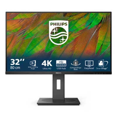 PHILIPS MONITOR 32 LED VA 4K UHD 16:9 4MS 350 CDM. PIVOT. DP/HDMI. MULTIMEDIALE