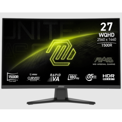 MSI MONITOR GAMING CURVO 27 LED VA WQHD 16:9 250CDM. 0.5MS 180Hz. DP/HDMI