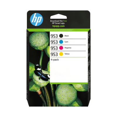 HP CART. INK MULTICOLOR. 953 CMYK ORIGINAL INK4-PACK