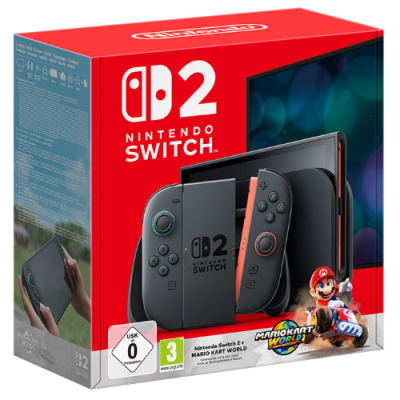 NINTENDO SWITCH 2 NERO ITALIA CONSOLE MARIO KART WORLD