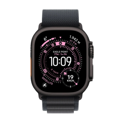 APPLE WATCH ULTRA 3GPS + CELLULAR49MMBLACK TITANIUM CASE WITH BLACK ALPINE LOOP - MEDIUM