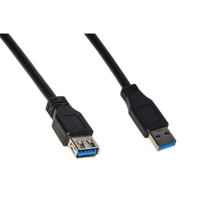 CAVO USB 3.0 A-A 1.8MT M/F BK PROLUNGA IN RAME