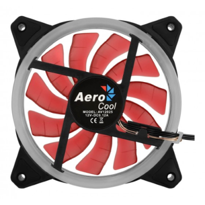 Aerocool Rev RED Ventola da 120mm con illuminazione ad anello Dual Led