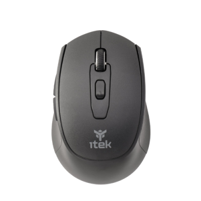Mouse iTek CLK W24B - Wireless 2.4G & Bluetooth- Ottico- 1600 DPI- 6 Tasti Silent Switch- Ergonomico