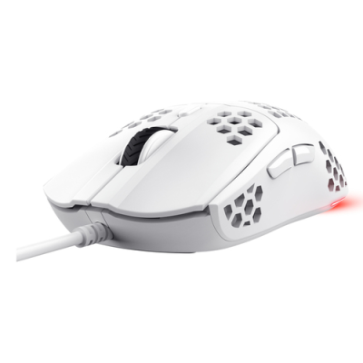 TRUST MOUSE GXT928W HELOX LIGHTWEIGHT. BIANCO