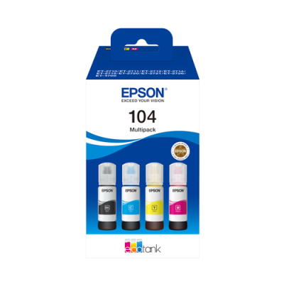EPSON CART INK 104 ECOTANK 4-COLOUR MULTIPACK