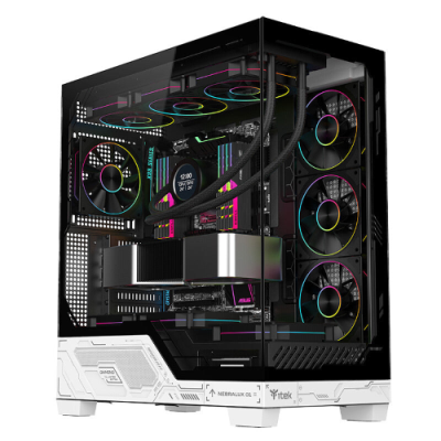 Case NEBRALUX 01 - Gaming Tower- ATX- 4x12cm ARGB fan- 2xUSB3- Type-C- Darker Temp Glass Side & Front Panel