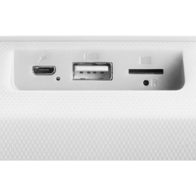 Mars Gaming MSBAXW. Altoparlante Bluetooth RGB. Compatto. 10W. USB/MicroSD/Radio. Bianco