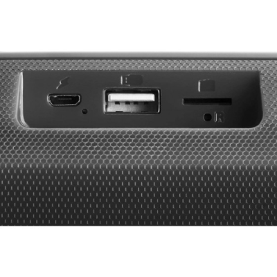 Mars Gaming MSBAX. Altoparlante Bluetooth RGB. Compatto. 10W. USB/MicroSD/Radio. Nero