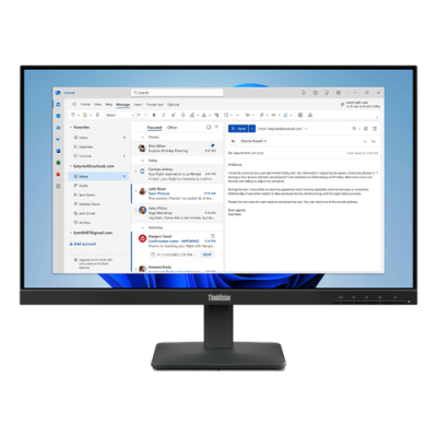 LENOVO MONITOR 23.8 LED IPS 16:9 FHD 6 MS 250 CDM. VGA/HDMI. S24-4e
