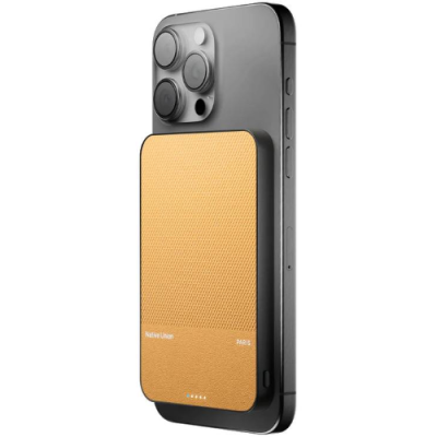 POWER BANK 5000MAH QI2 CLASSIC TAN USB-C NATIVE UNION MAGSAFE TANGERIN