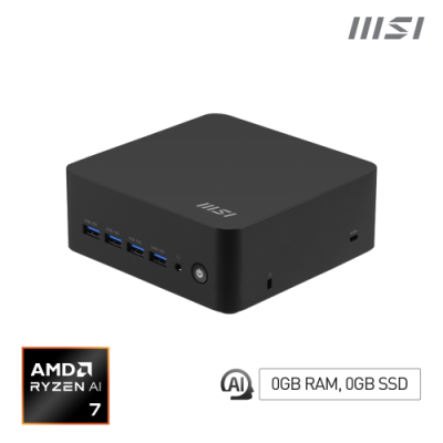 PC MSI CUBI 5 AMD R7 BB NO HDD/RAM R7-8845HS WIFI H/D VESA