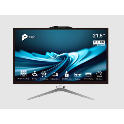 MSI PC AIO 21.5` BLACK TOUCH I3-14100 8GB 512GB SSD WIN 11 PRO
