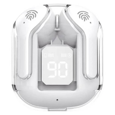 AURICOLARI BLUETOOTH 5.3 USBC DISP BIANCO BATT.300MAH APPLE ANDROID