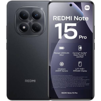 SM XIAOMI REDMI NOTE 15 PRO 4G BLAC 6.77 8+256GB