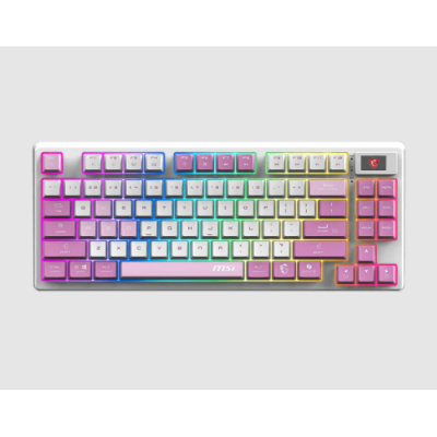 MSI GK600 WHITE DEEP PURPLE LIGHT PURPLE FORGE KEYBOARD .ITA
