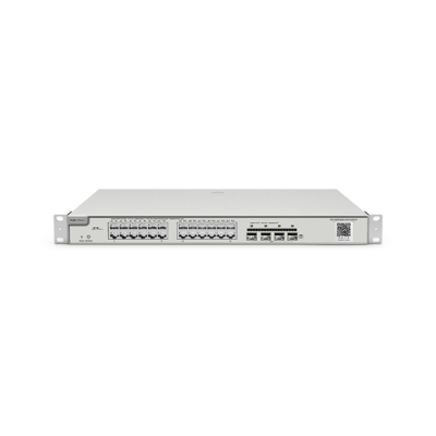 REYEE CLOUD SWITCH MANAGED GIGABIT L2. 24 PORTE GIGABIT RJ45. 4 SLOT SFP+ 10G. 19` RACK MOUNT
