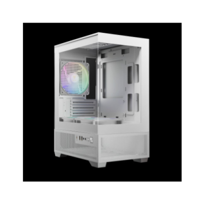 GAMDIAS CASE MICRO TOWER AURA GC9M ELITE WH ARGB 3X120ARGB PANORAMICO