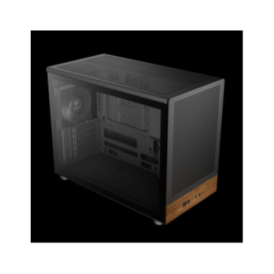 GAMDIAS CASE MICRO TOWER ATHENA M4M WOOD 3X120 FRONTALE IN RETE NOCE