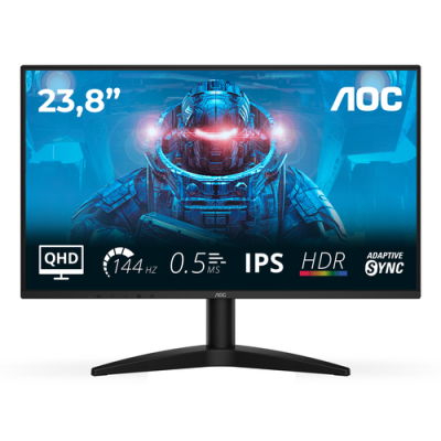AOC MONITOR GAMING 23.8 LED IPS QHD 16:9 0.5MS 144Hz 300 CDM. DP/HDMI