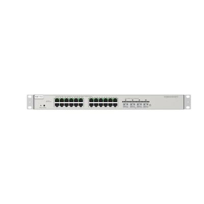 REYEE CLOUD SWITCH MANAGED GIGABIT POE L3. 24XGE POE 4XSFP+. POWER BUDGET 370W. RACK MOUNT