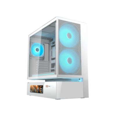 COUGAR CASE MID TOWER CFV 235 MESH BIANCO 2x160+x360+x120RGB+LED STRIP+LCD+