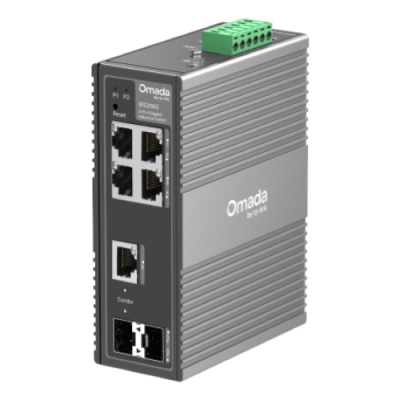 SWITCH OMADA IND 6P 5RJ45 1SFP SLOT INDUSTRIAL EASY MANAGED SWITCH