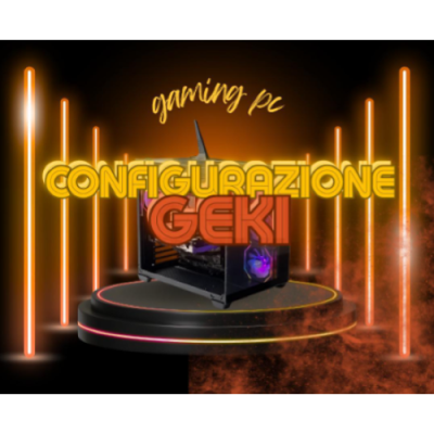 PC GEKI GAMING ASSEMBLATO CON RYZEN 5 7500X3D. RTX 5060 TI DA 16GB GDDR7. 1TB SSD NVME. 2*16GB DDR5 6000MHZ E WINDOWS 11 PRO
