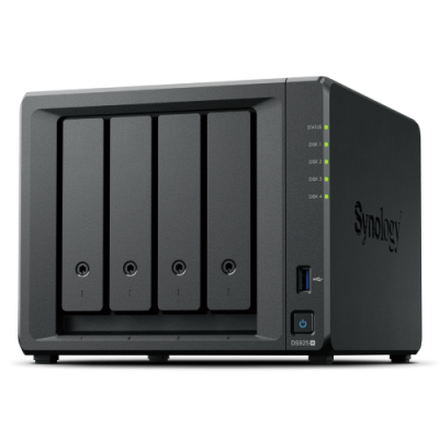 NAS SYNOLOGY DS925+ 4SSD 3.5/2.52 P GIGA/2P USB/1P ESATA NO SSD