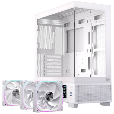 CASE MATX GAMING S501D RGB WHITE MATX RGB WH GAMING 3 X RGB FANS