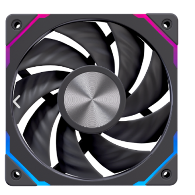 VENTOLA PER CASE CASE 120MM RGB BK OTTIMIZZATA PER CASE AIRFLOW BLACK