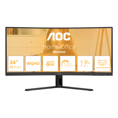 AOC MONITOR CURVO 34 LED VA WQHD 21:9 4MS 120hz. REG ALT. DP/HDMI