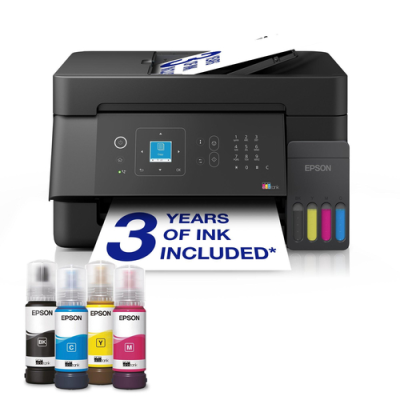 EPSON MULTIFUNZIONE INK A4 COLORE. ECOTANK ET-4900. 33PM. FRONTE/RETRO. ADF. USB/LAN/WIFI. 4 IN 1