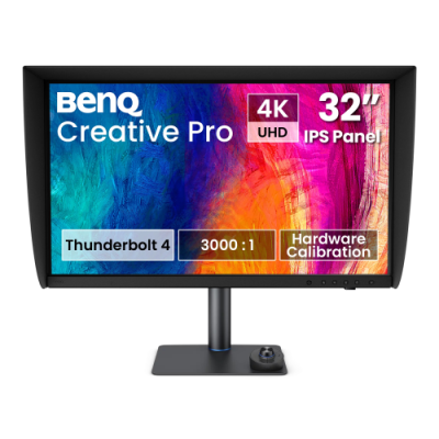 MON 31.5 IPS 4K DP HDMI USB C MM BENQ PV3250U REG ALTEZZA
